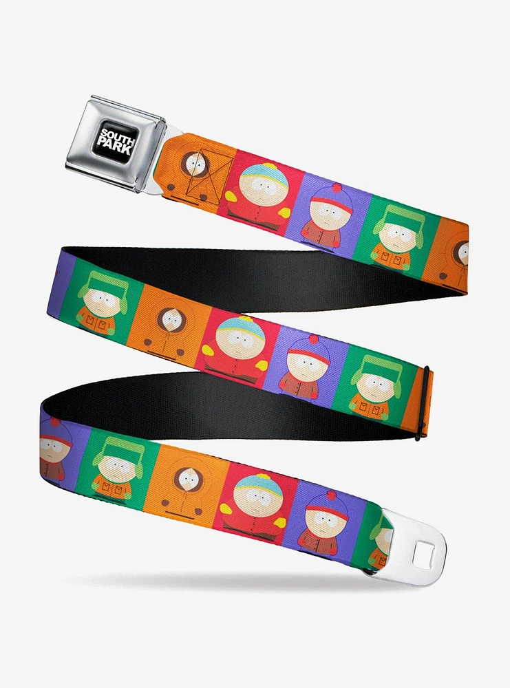 South Park Boys Pose Blocks Youth Seatbelt Belt