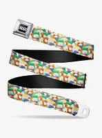 South Park Boys Expressions Stacked Youth Seatbelt Belt