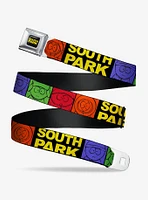 South Park Boys Title Logo Color Block Youth Seatbelt Belt