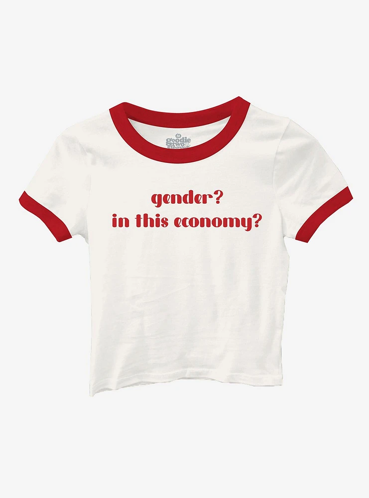 Gender This Economy Ringer Baby T-Shirt