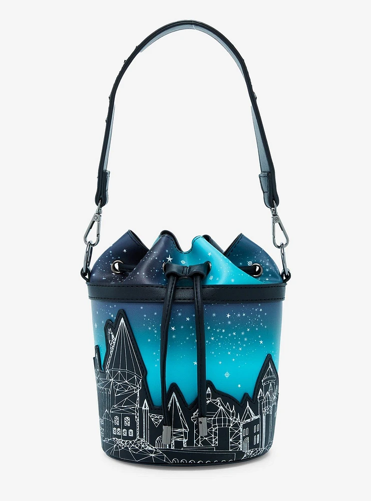 Harry Potter Hogwarts Castle Starry Sky Bucket Bag — BoxLunch Exclusive