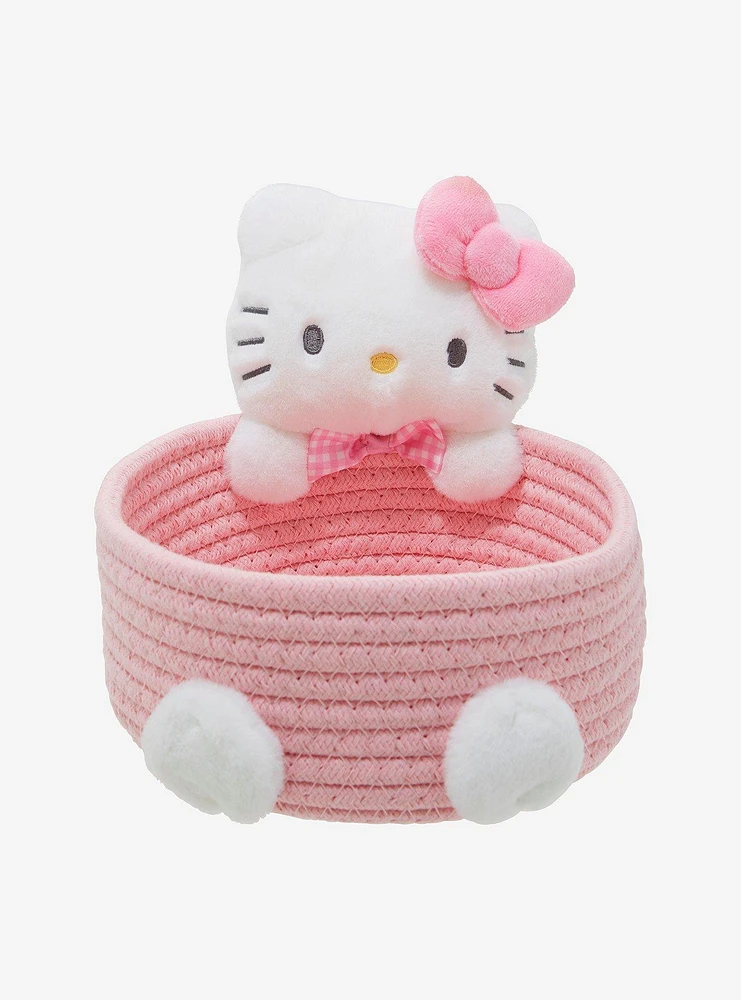 Hello Kitty Plush Basket