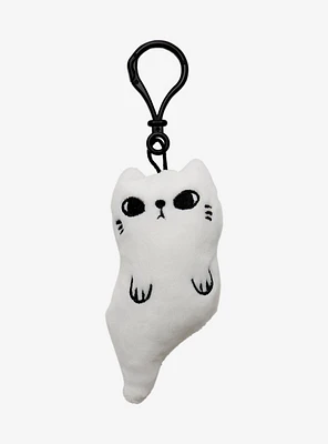Ghost Cat Plush Key Chain