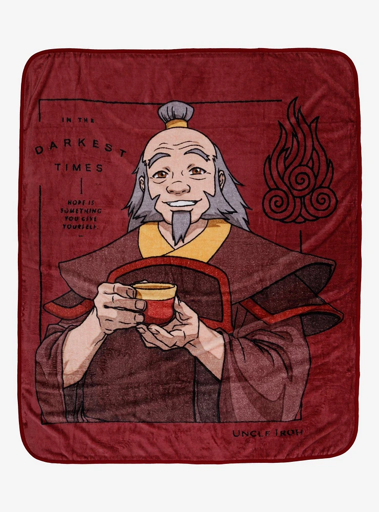 Avatar: The Last Airbender Iroh Quote Throw Blanket