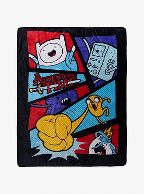 Adventure Time Comic Pop Art Throw Blanket