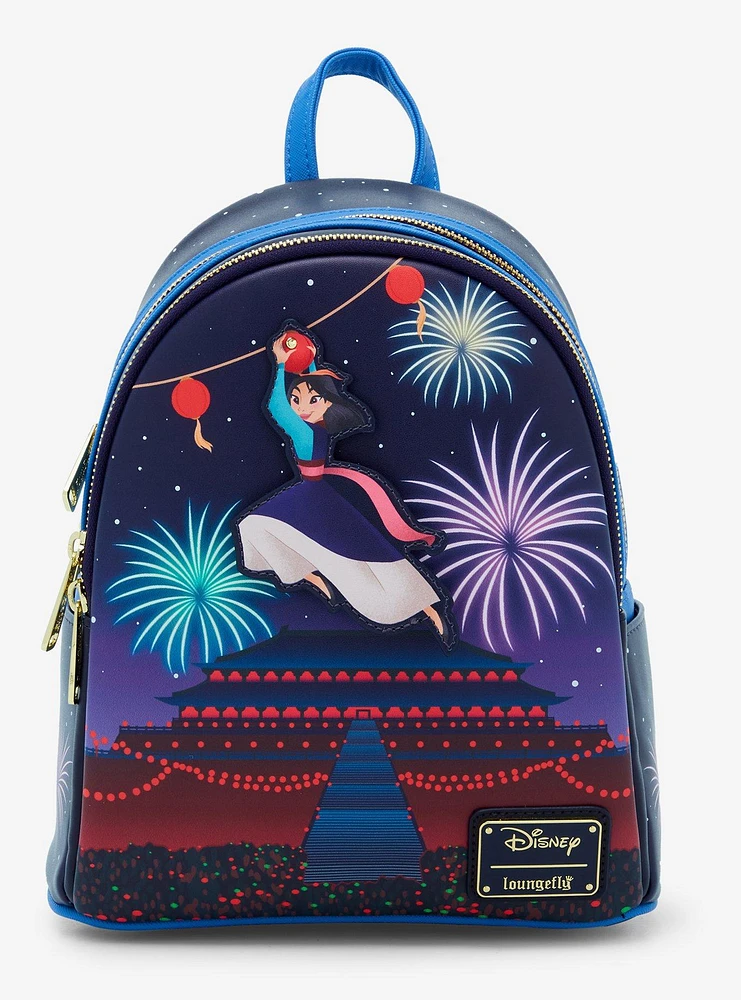 Loungefly Disney Mulan Fireworks Glow-in-the-Dark Mini Backpack - BoxLunch Exclusive