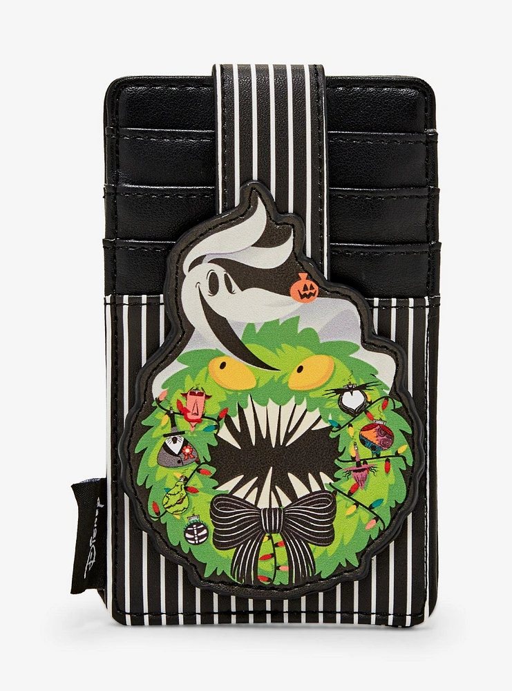 Loungefly Disney The Nightmare Before Christmas Zero Wreath Glow-in-the-Dark Cardholder — BoxLunch Exclusive