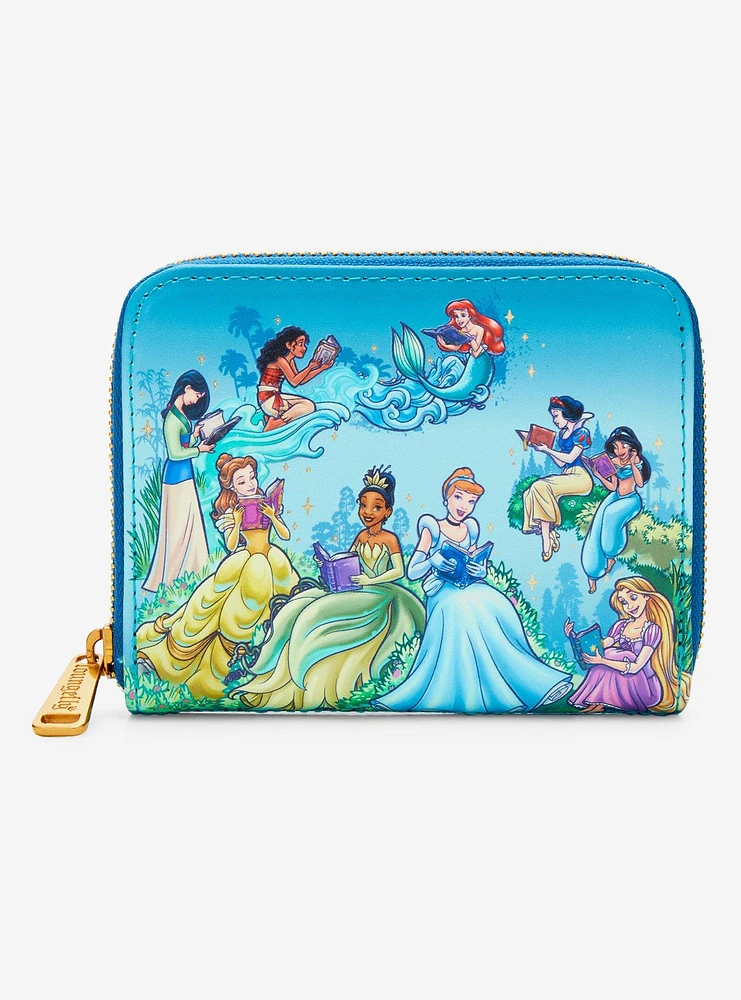 Loungefly Disney Princesses Reading Small Zip Wallet - BoxLunch Exclusive