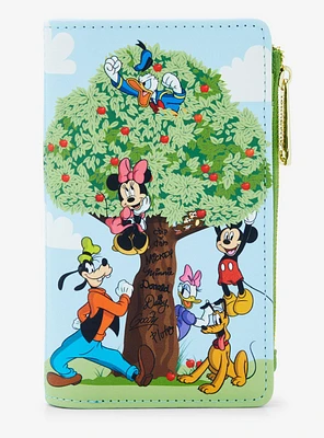 Loungefly Disney Mickey Mouse & Friends Apple Tree Snap Wallet - BoxLunch Exclusive