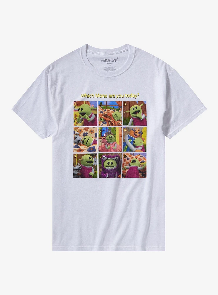 Nanalan' Mona Mood Grid T-Shirt