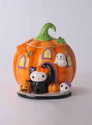 Blue Sky Hello Kitty Pumpkin House Candy Dish