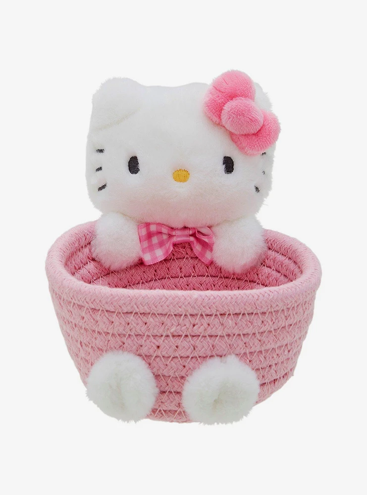 Hello Kitty Plush Mini Basket