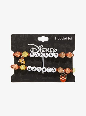 Disney The Lion King Hakuna Matata Charm Best Friend Bracelet Set