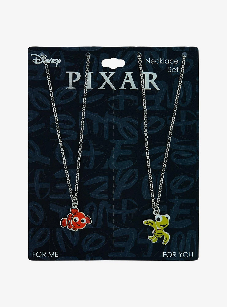 Disney Pixar Finding Nemo Squirt & Nemo Best Friend Necklace Set