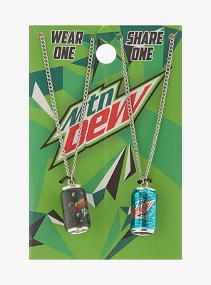 Mountain Dew Soda Can Best Friend Necklace Set