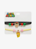 Super Mario Princess Peach & Bowser Best Friend Bracelet Set