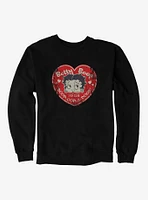 Betty Boop Fan Club Heart Sweatshirt