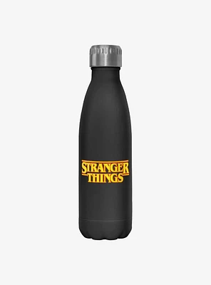 Stranger Things Logo Stainless Steel Water Bottle
