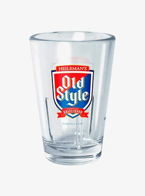 Pabst Blue Ribbon Heileman's Old Style Mini Glass