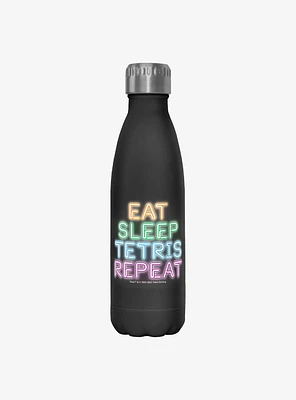 Tetris Eat Sleep Tetris Stainless Steel Water Bottle