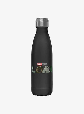 Marvel Loki Logo Stainless Steel Water Bottle