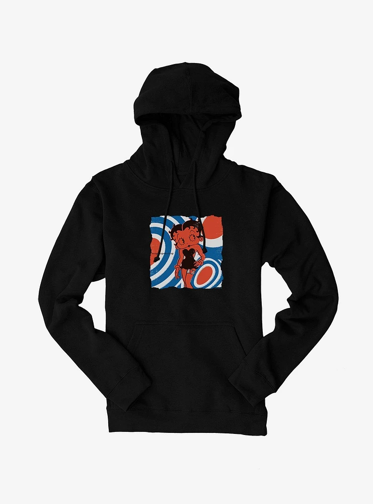 Betty Boop Orange Mod Mood Hoodie