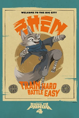 Kung Fu Panda 4 Zhen Train Hard Battle Easy Poster