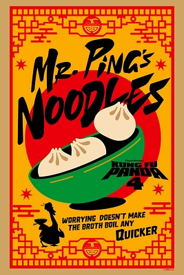 Kung Fu Panda 4 Mr. Ping'S Noodles Poster