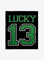 St. Patrick's Day Lucky 13 Throw Blanket