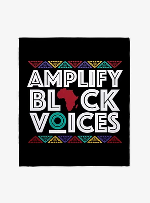 Black History Month Amplify Black Voices Throw Blanket