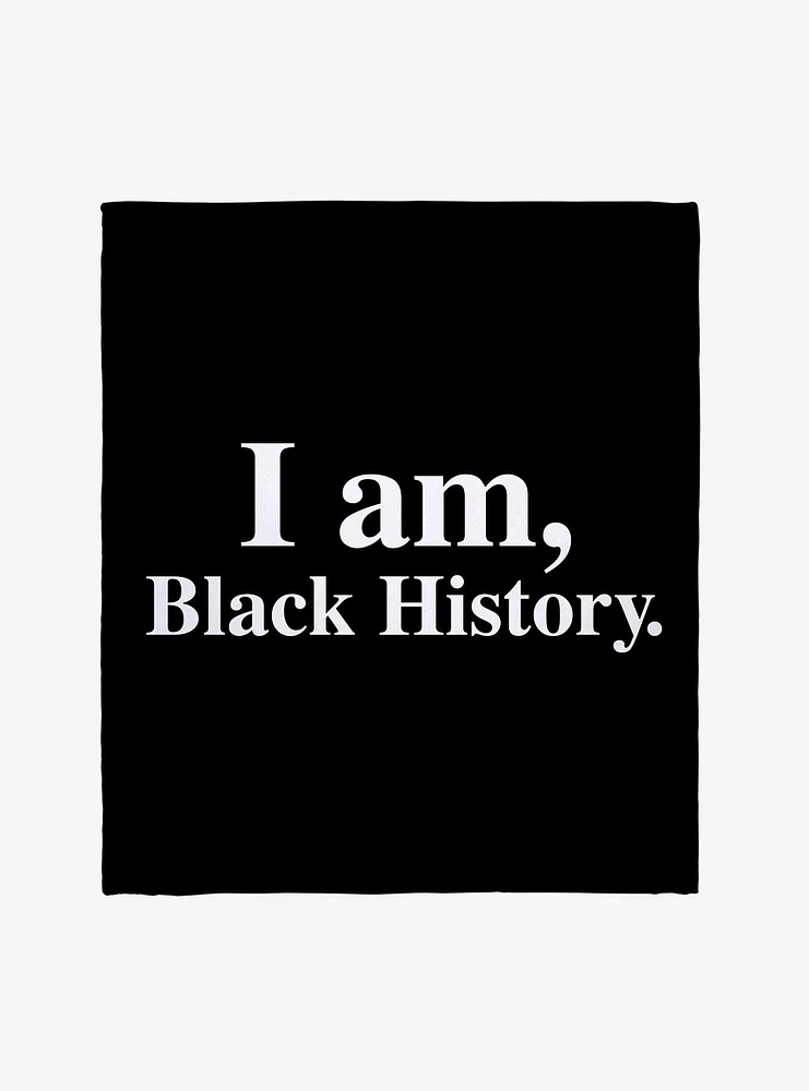 Black History Month I Am Throw Blanket
