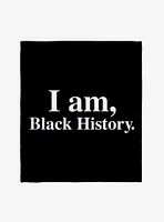 Black History Month I Am Throw Blanket