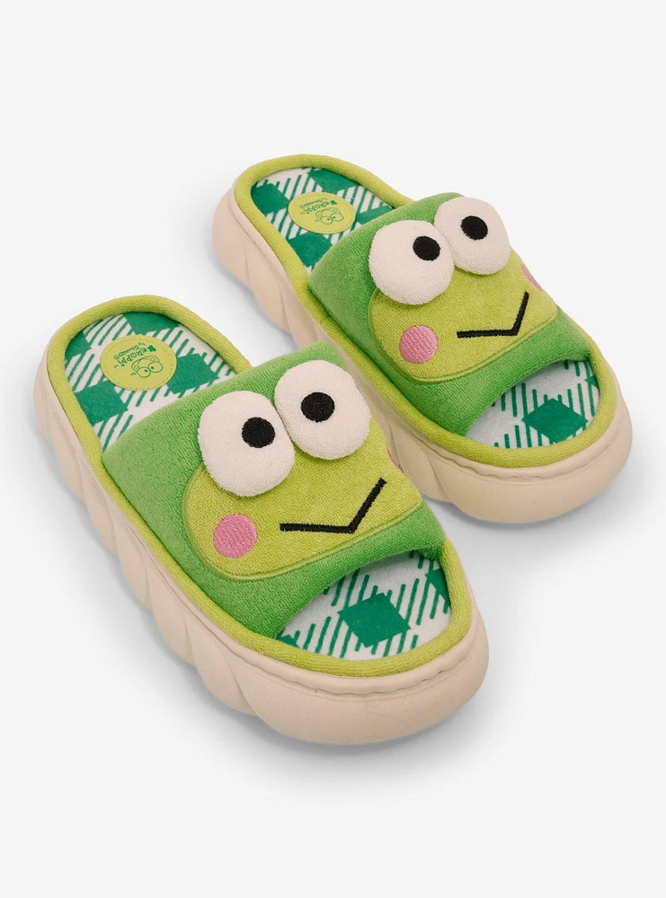 Keroppi Terrycloth Chunky Slides