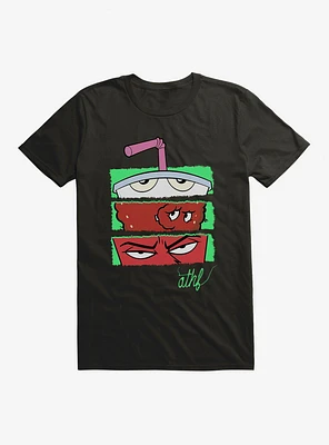 Aqua Teen Hunger Force Match 3 Face Tiles T-Shirt