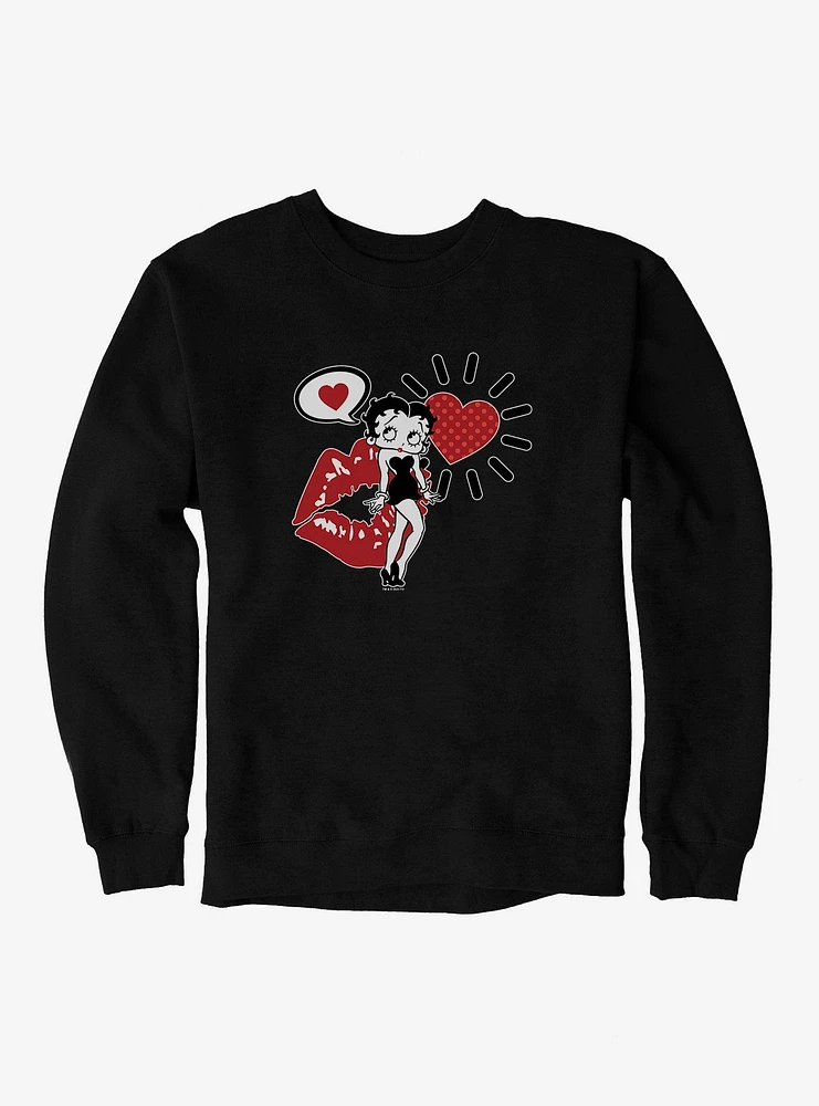 Betty Boop Love on the Brain Sweatshirt