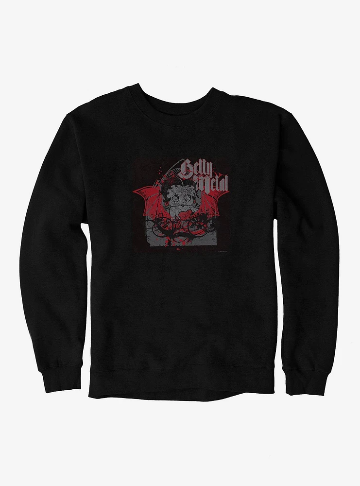 Betty Boop Dark Metal Angel Sweatshirt