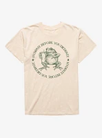 Hydrate Before You Diedrate Frog Circle Mineral Wash T-Shirt