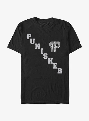 Marvel Punisher Camo P Skull Logo T-Shirt