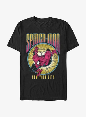 Marvel Spider-Man Spider Swing Circle T-Shirt