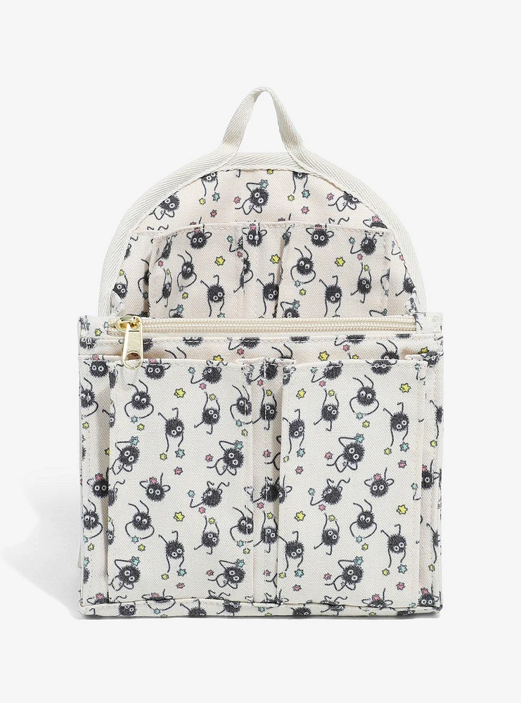 Studio Ghibli Spirited Away Soot Sprites Allover Print Mini Backpack Organizer