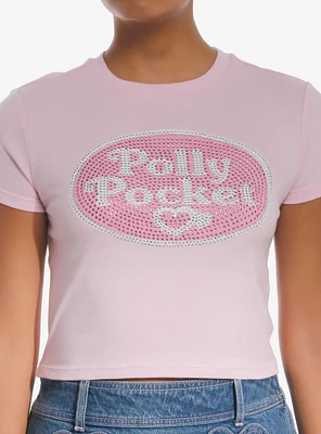 Polly Pocket Rhinestone Logo Girls Baby T-Shirt