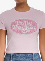 Polly Pocket Rhinestone Logo Girls Baby T-Shirt