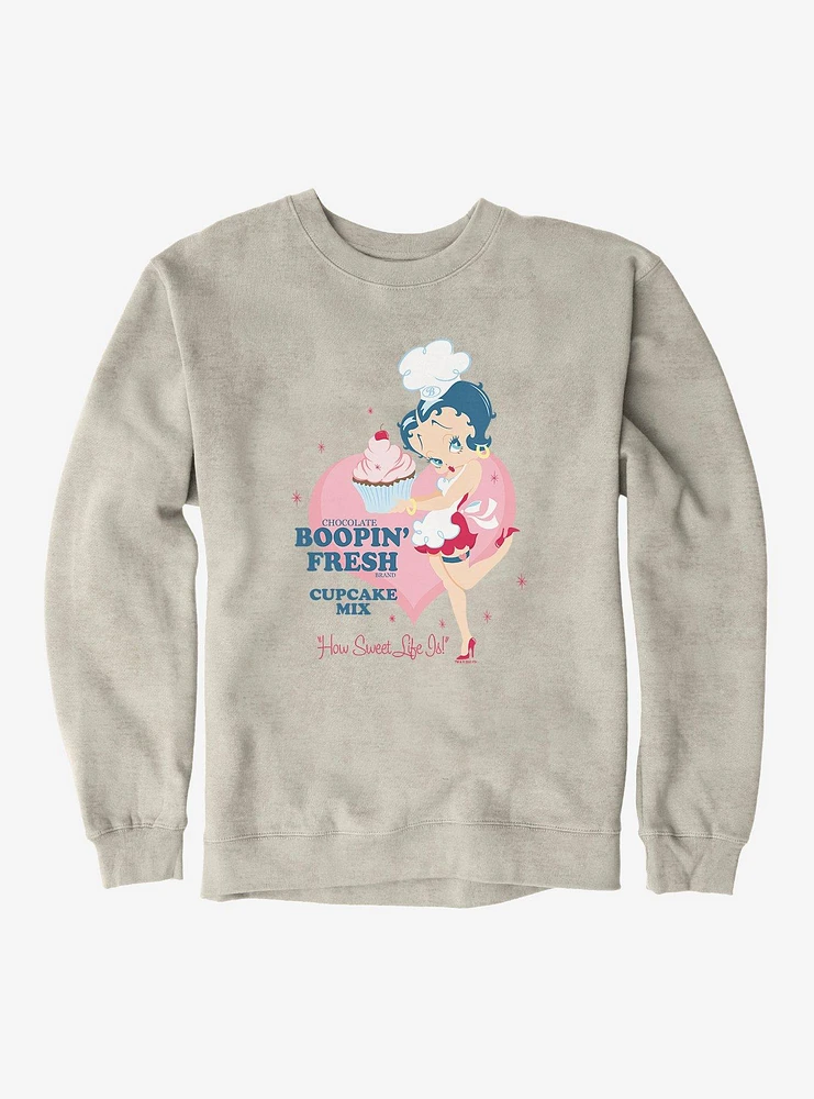 Betty Boop Chocolate Cupcake Sweatshirt