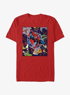 Marvel Spider-Man Spiderman Comic Strip T-Shirt