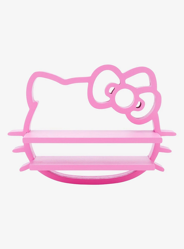 Sanrio Hello Kitty Silhouette Pink Wall Shelf