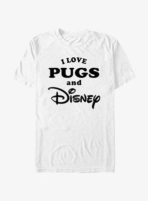 Disney I Love Pugs and T-Shirt