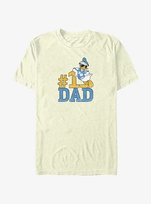 Disney Donald Duck Number 1 Dad T-Shirt