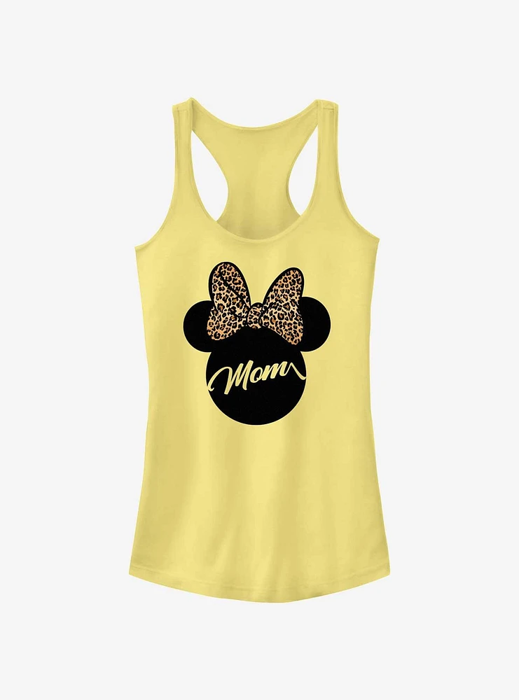 Disney Minnie Mouse Ears Leopard Bow Mom Girls Tank