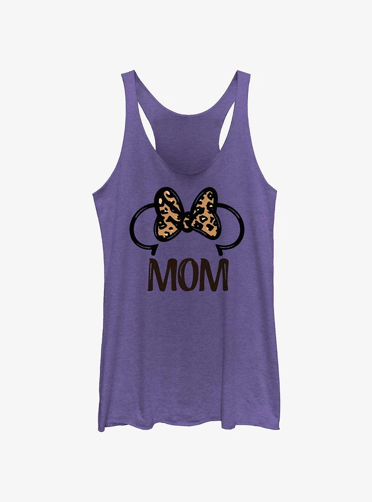 Disney Minnie Mouse Mom Leopard Fill Bow Girls Tank