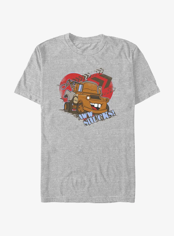 Disney Pixar Cars Aww Shucks Mater Heart T-Shirt